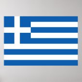 ギリシャ国旗 ポスター (正面)