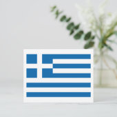ギリシャ国旗 ポストカード (スタンド正面)