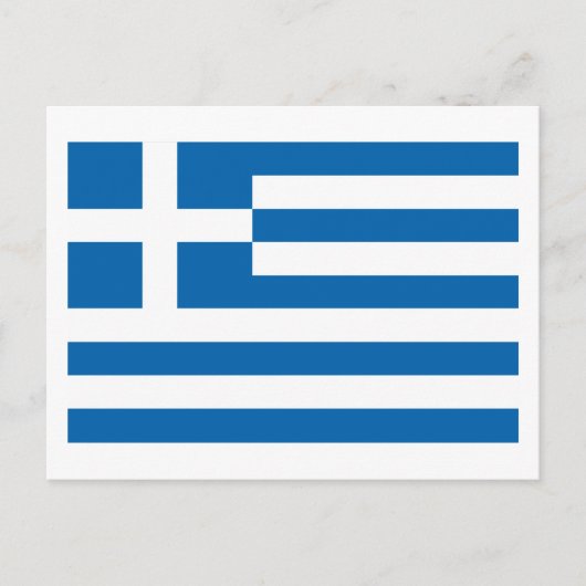 ギリシャ国旗 ポストカード (正面)