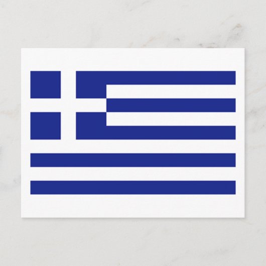 ギリシャ国旗 ポストカード (正面)