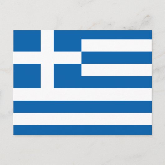 ギリシャ国旗 ポストカード (正面)