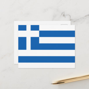 ギリシャ国旗 ポストカード