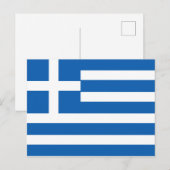 ギリシャ国旗 ポストカード (正面/裏面)