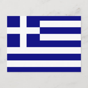 ギリシャ国旗 ポストカード