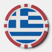 ギリシャ国旗 ポーカーチップ (正面)