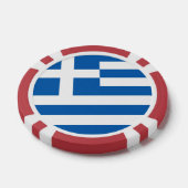 ギリシャ国旗 ポーカーチップ (シングル)