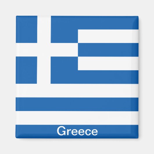 ギリシャ国旗 マグネット (正面)