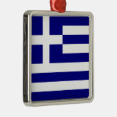 ギリシャ国旗 メタルオーナメント (右)
