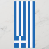 ギリシャ国旗 メニュー (正面)