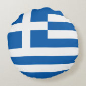 ギリシャ国旗 ラウンドクッション (裏面)