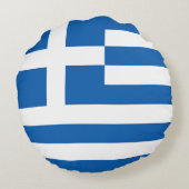 ギリシャ国旗 ラウンドクッション (裏面)