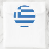 ギリシャ国旗 ラウンドシール (バッグ)