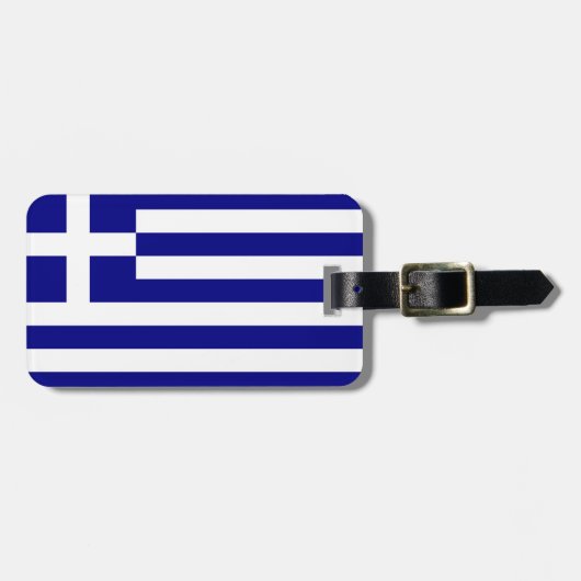 ギリシャ国旗 ラゲッジタグ (正面横)