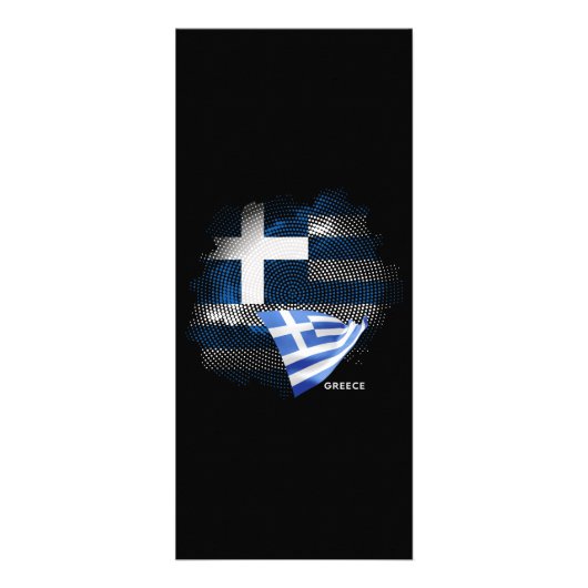 ギリシャ国旗 ラックカード (正面)