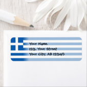 ギリシャ国旗 ラベル (インサイチュ)