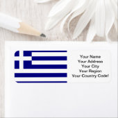 ギリシャ国旗 ラベル (インサイチュ)