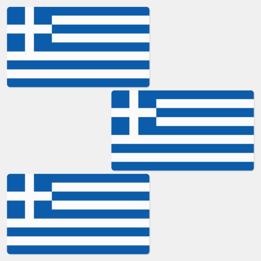 ギリシャ国旗 ラベル (グループ)