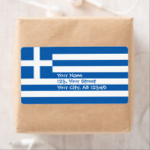 ギリシャ国旗 ラベル (インサイチュ)