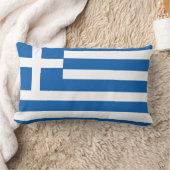 ギリシャ国旗 ランバークッション (ブランケット)