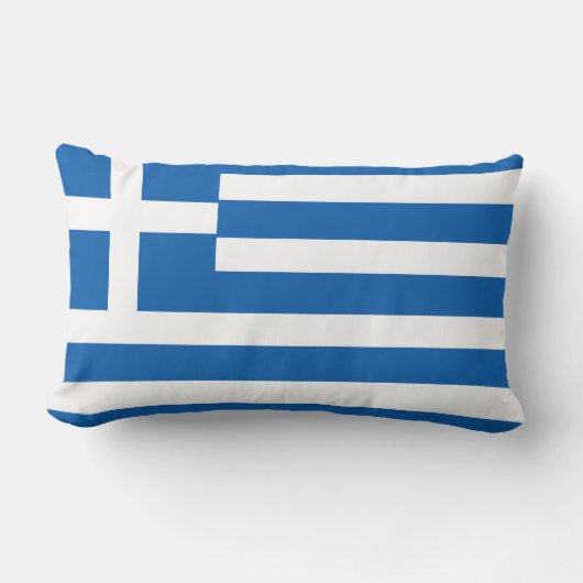 ギリシャ国旗 ランバークッション (正面)