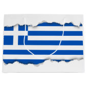 ギリシャ国旗 ラージペーパーバッグ (正面)