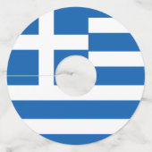 ギリシャ国旗 ワイングラスタグ (正面)