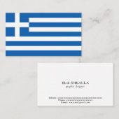 ギリシャ国旗 名刺 (正面/裏面)