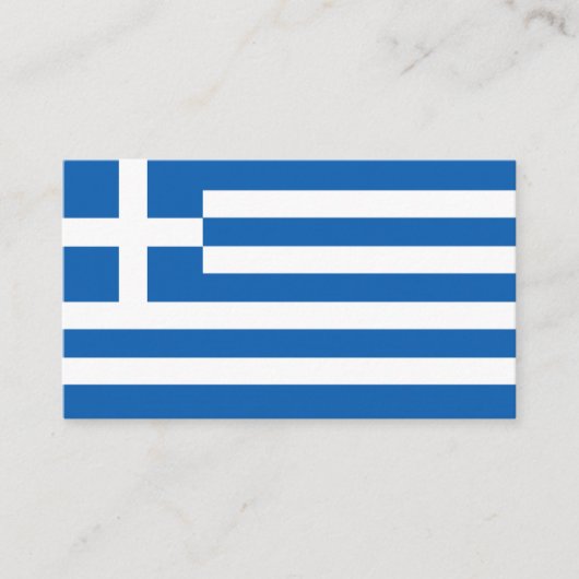 ギリシャ国旗 名刺 (正面)