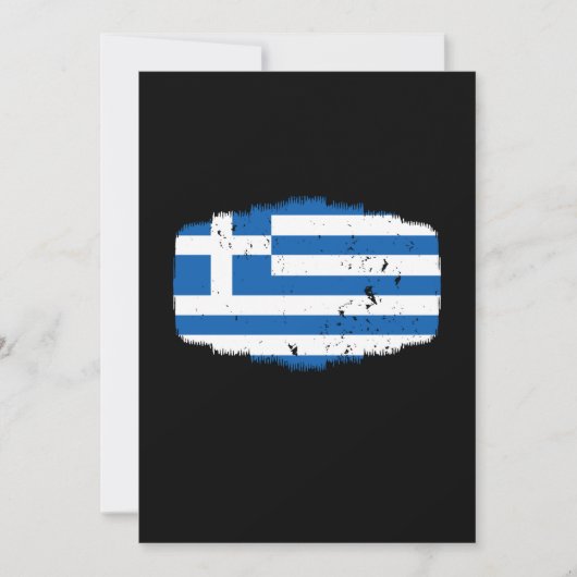 ギリシャ国旗 招待状 (正面)