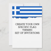 ギリシャ国旗 招待状 (正面)