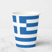 ギリシャ国旗 紙コップ (正面)