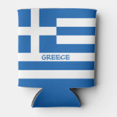 ギリシャ国旗 缶クーラー (正面)