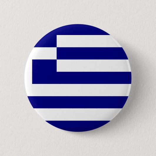 ギリシャ国旗 缶バッジ (正面)