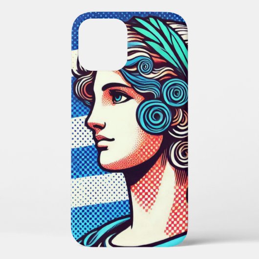 ギリシャ国旗 Case-Mate iPhoneケース (裏面)