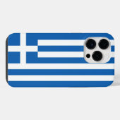 ギリシャ国旗 iPhoneケース (裏面横)