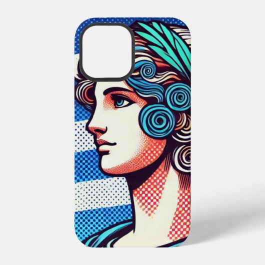 ギリシャ国旗 iPhoneケース (裏面)
