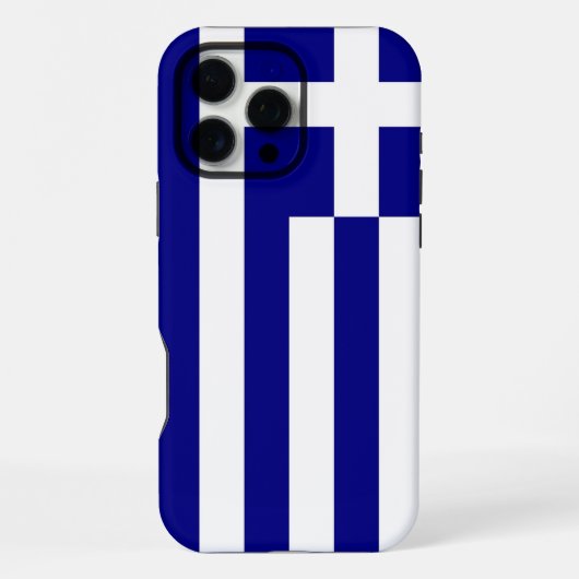 ギリシャ国旗 iPhone 16 Pro Max ケース (裏面)