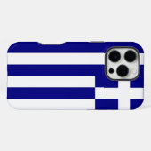 ギリシャ国旗 iPhone 16 Pro Max ケース (裏面横)