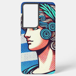 ギリシャ国旗 SAMSUNG GALAXY S21 ULTRAケース