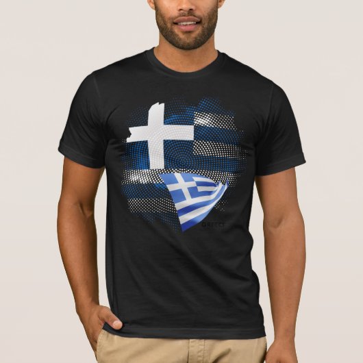 ギリシャ国旗 Tシャツ (正面)