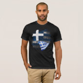 ギリシャ国旗 Tシャツ (正面フル)