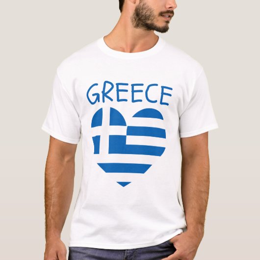ギリシャ国旗 Tシャツ (正面)