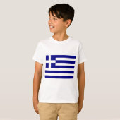 ギリシャ国旗 Tシャツ (正面フル)