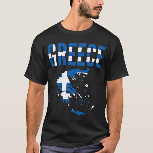 ギリシャ国旗 Tシャツ (正面)