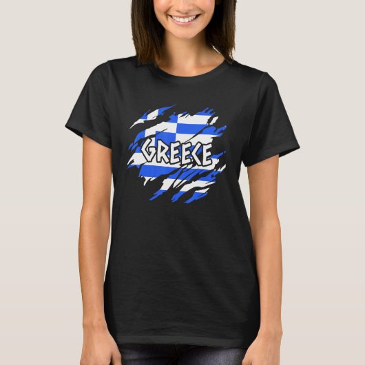 ギリシャ国旗 Tシャツ (正面)