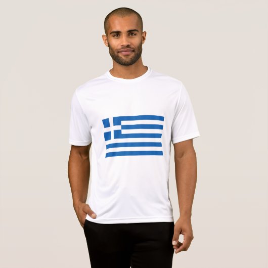 ギリシャ国旗 Tシャツ (正面フル)