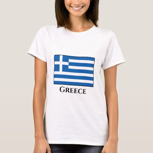ギリシャ国旗 Tシャツ (正面)