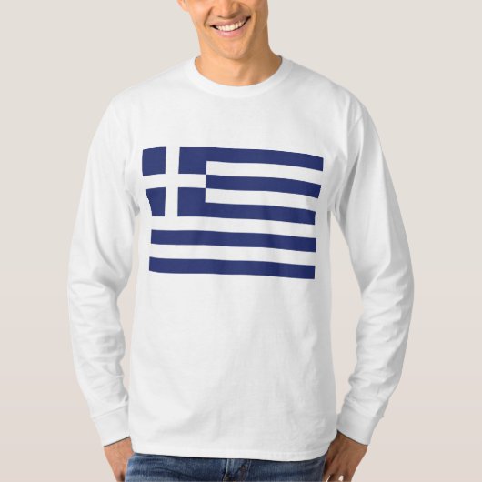 ギリシャ国旗 Tシャツ (正面)