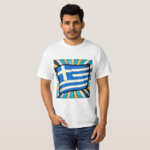 ギリシャ国旗 Tシャツ (正面フル)