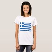 ギリシャ国旗 Tシャツ (正面フル)